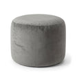 Sitzhocker Rund Fußhocker VELVET Verschiedene Farben Melange Grau