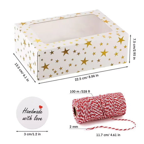 Weihnachts-Fensterkästen, 6 Stück