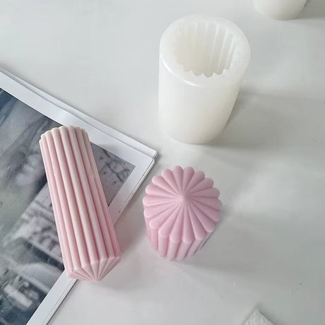 Weihnachts-Silikonform aus zerrissenen Kerzen