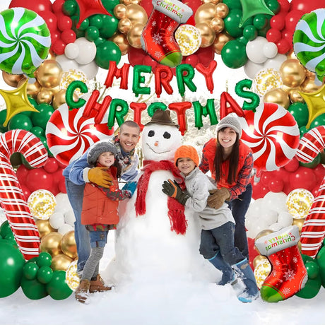 Frohe Weihnachten Ballongirlande