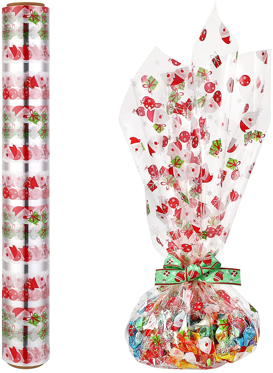 Weihnachtsfolien-Zellophanpapier zum Einpacken