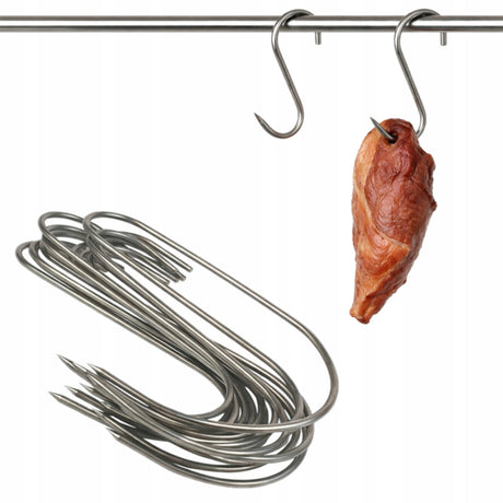 Räucherhaken aus Edelstahl 14 cm 3 mm 15 Stk.