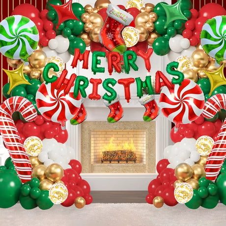 Frohe Weihnachten Ballongirlande