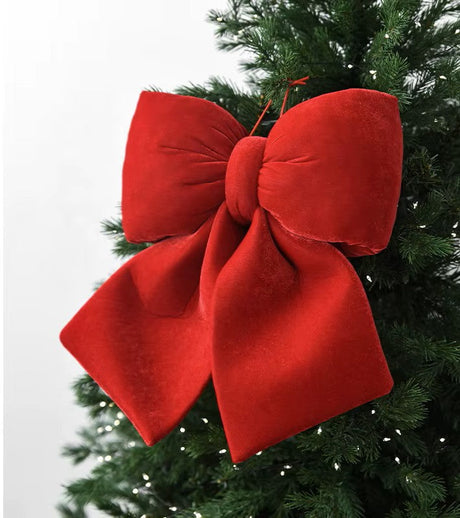 Rote Weihnachtsbaumschleife