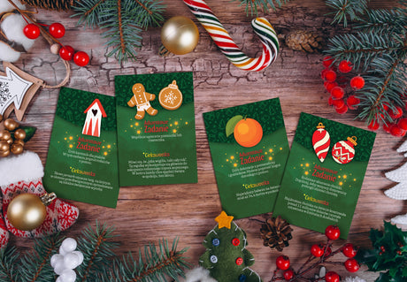 Adventskalender-Karten 30 Stk. INTERESSANTE AUFGABEN