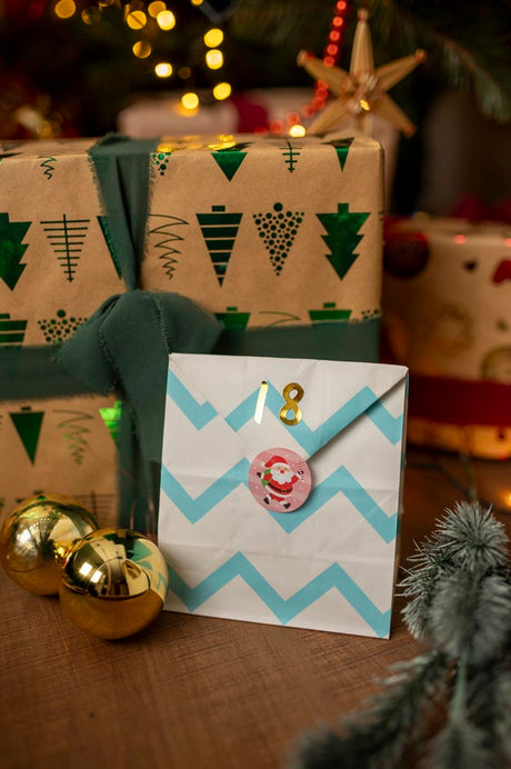 Adventskalender Blaue Tüten 24St.