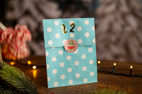 Adventskalender Blaue Tüten 24St.