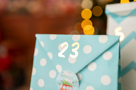 Adventskalender Blaue Tüten 24St.