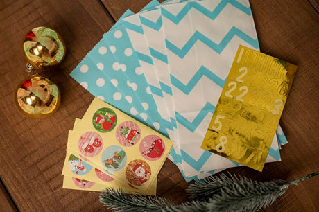 Adventskalender Blaue Tüten 24St.