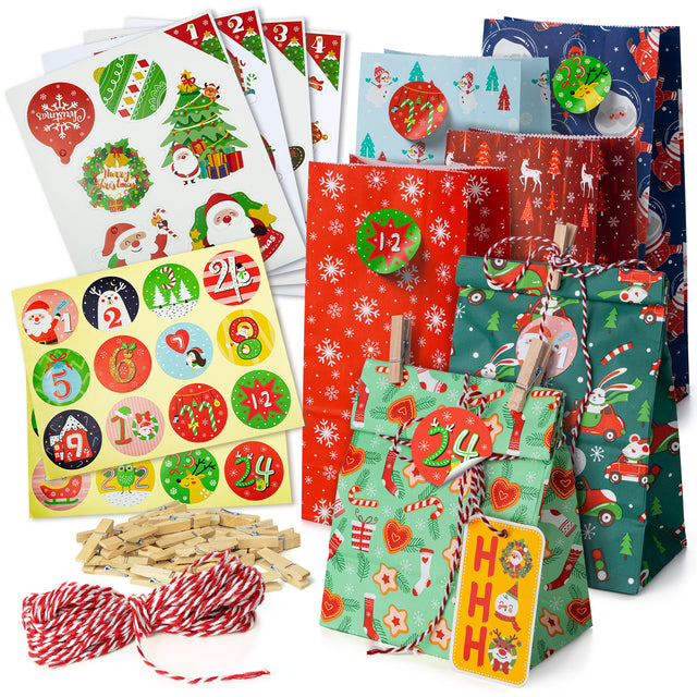 Adventskalender-Taschenset mit Zubehör