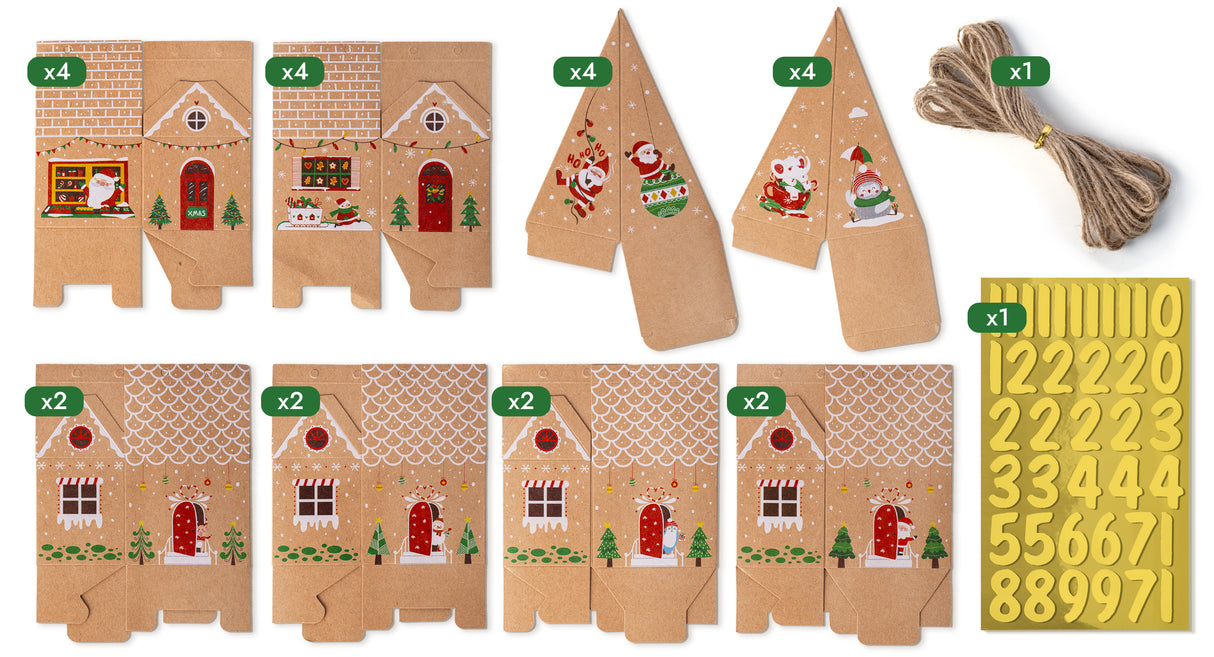 3D-Box Adventskalender Haus