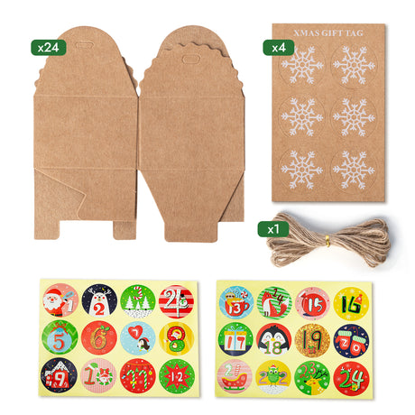 Adventskalender-Taschenset mit Zubehör