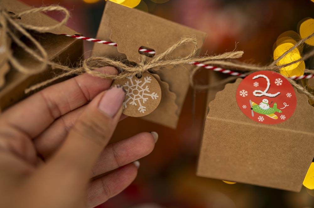 Adventskalender-Taschenset mit Zubehör