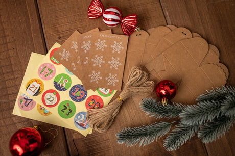 Adventskalender-Taschenset mit Zubehör