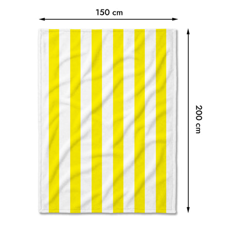Stranddecke 150x200 cm gestreift - Verschiedene Farben