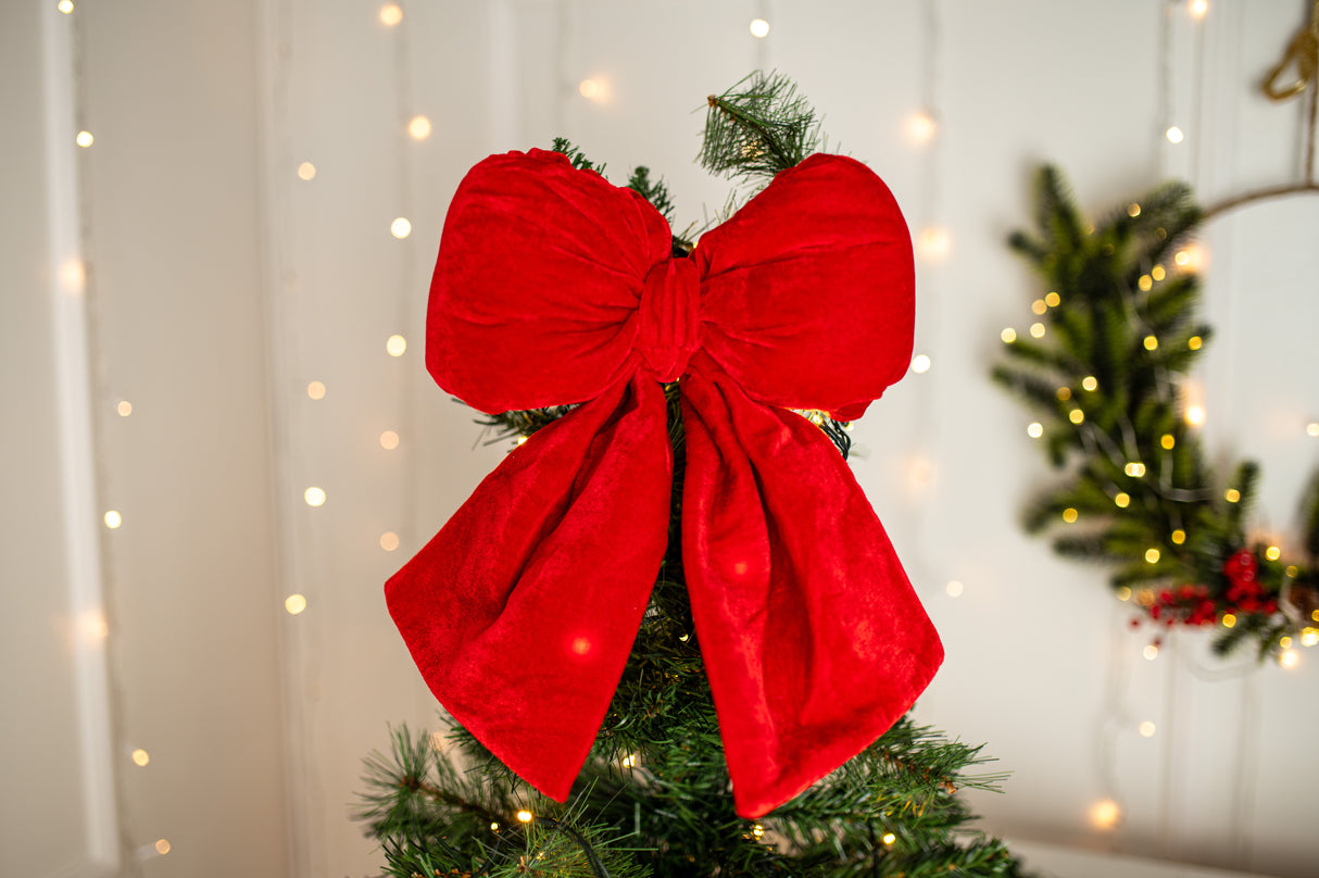Rote Weihnachtsbaumschleife