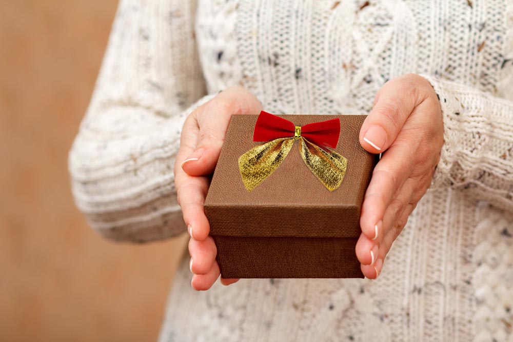 Schleifenband Weihnachtsdekorationen ROT UND GOLD