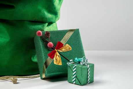 Schleifenband Weihnachtsdekorationen ROT UND GOLD