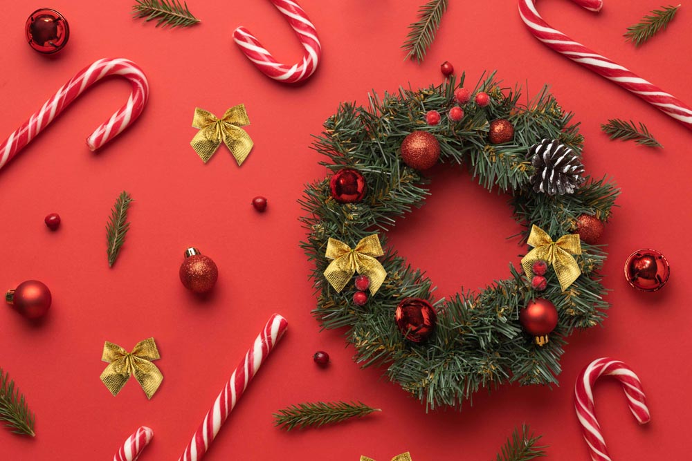 Schleifenband Weihnachtsdekoration GOLD