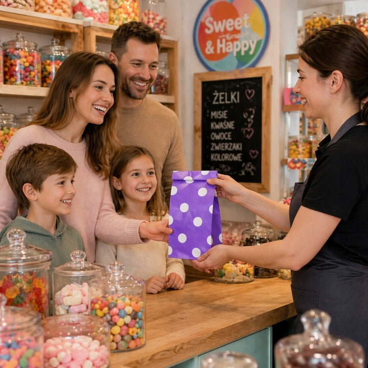 Set mit 35 bunten Geburtstagstüten – Papiertüten für Süßigkeiten und Geschenke