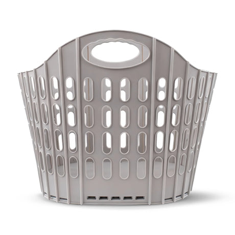 Faltbarer Wäschekorb aus Kunststoff mit Griffen