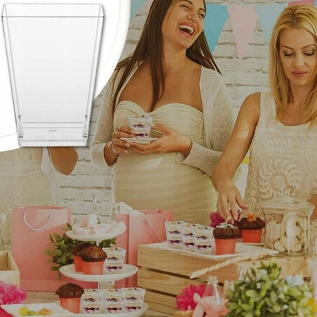 Dessertbecher 58 ml, 50 Stück + Löffel, 50 Stück