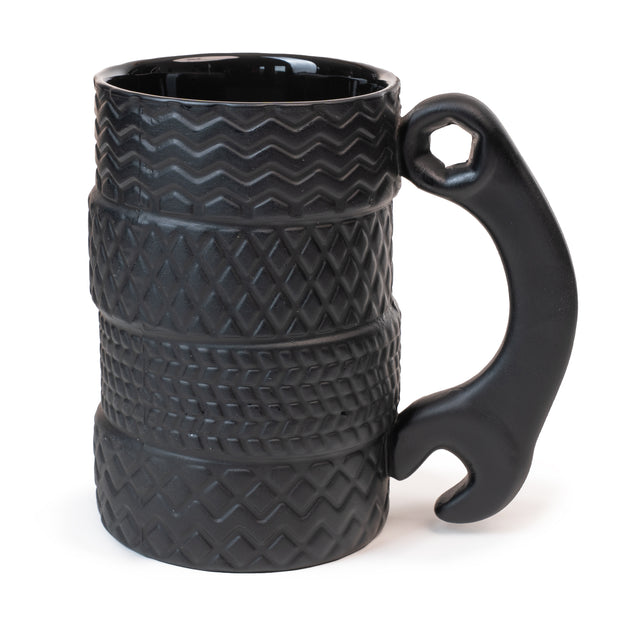 Schwarzer Becher für einen Mechaniker 450 ml