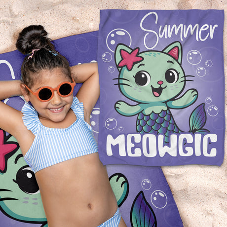 Baby Handtuch as Mikrofaser SUMMER MEOWGIC