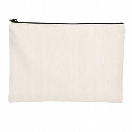 Kosmetiktasche aus Baumwolle 210x90x170mm Ecru