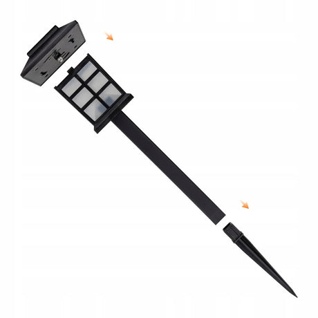 Solarbetriebene LED-Gartenlampen in Hausform, 6 Stück