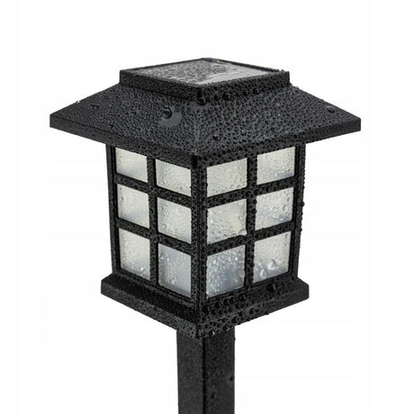 Solarbetriebene LED-Gartenlampen in Hausform, 6 Stück