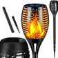 Gartenlichter Solar LED Schwarze mit Flammeneffekt 4 Stück