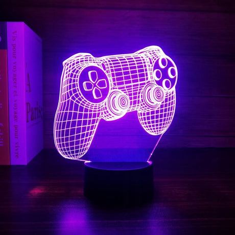 3D-LED-Gamepad-Nachtlicht