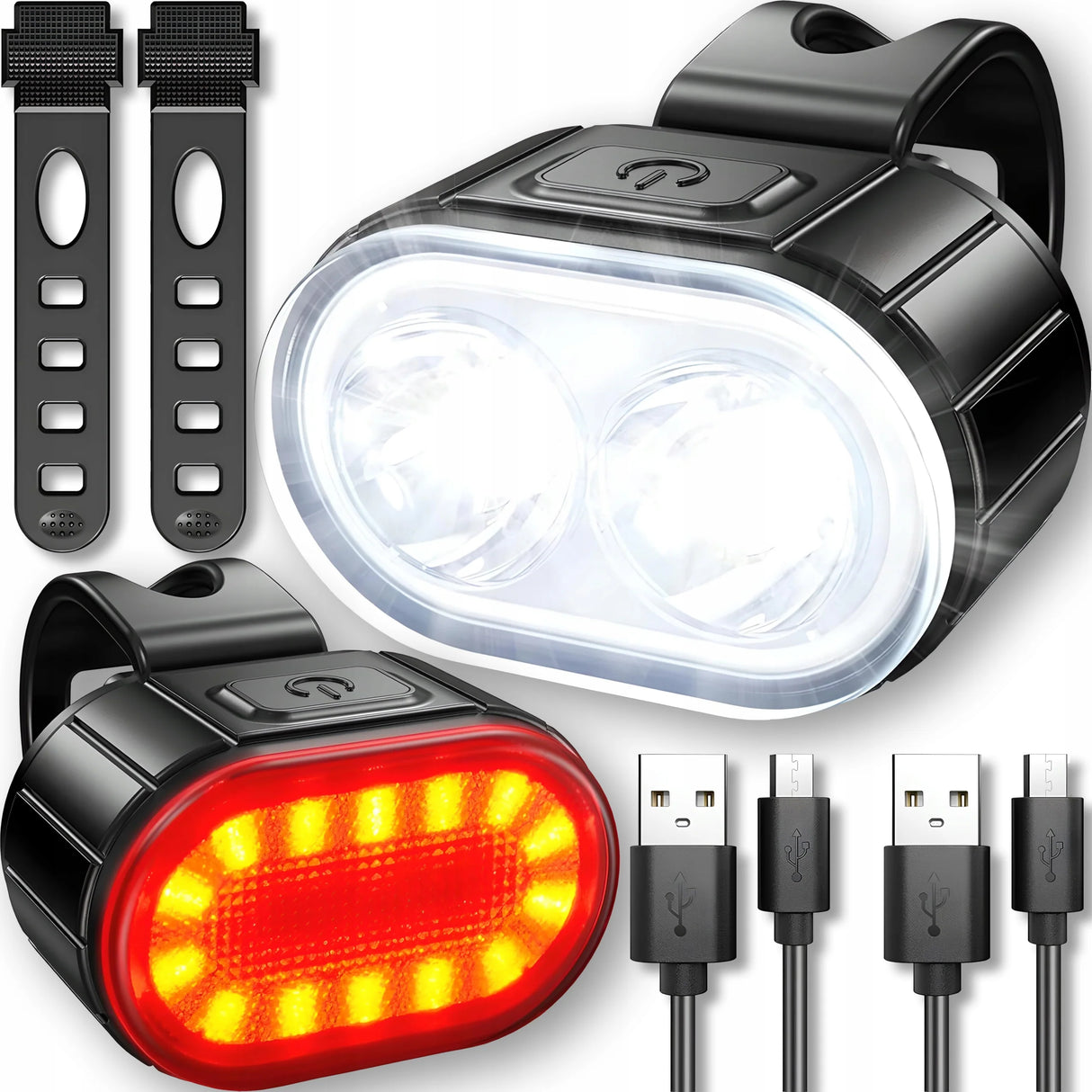 Fahrradlampe Set vorne und hinten