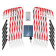Solar Weihnachtsbeleuchtung Zuckerstangen LED 12er Set