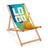 Holz-Liegestuhl mit eigenem Logo Natürlich geölt