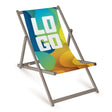 Werbeliegestuhl Grau