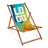 Holz-Liegestuhl mit eigenem Logo