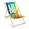 Holz-Liegestühle DEIN LOGO/ FOTO Natur