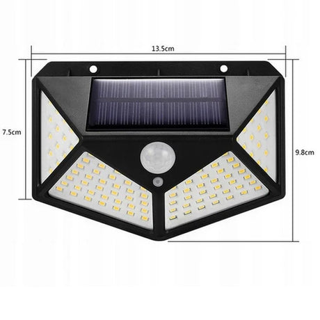 Gartenlichter Solar 100 LED Bewegungsmelder bei Dämmerung