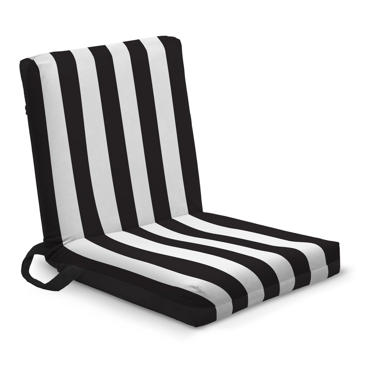 Reise-Liegestuhl mit Farbig mit weißen Streifen Schwarz