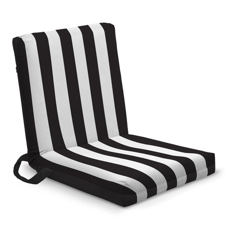 Reise-Liegestuhl mit Farbig mit weißen Streifen Schwarz