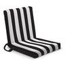 Reise-Liegestuhl mit Farbig mit weißen Streifen Schwarz