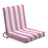 Reise-Liegestuhl mit Farbig mit weißen Streifen Rosa