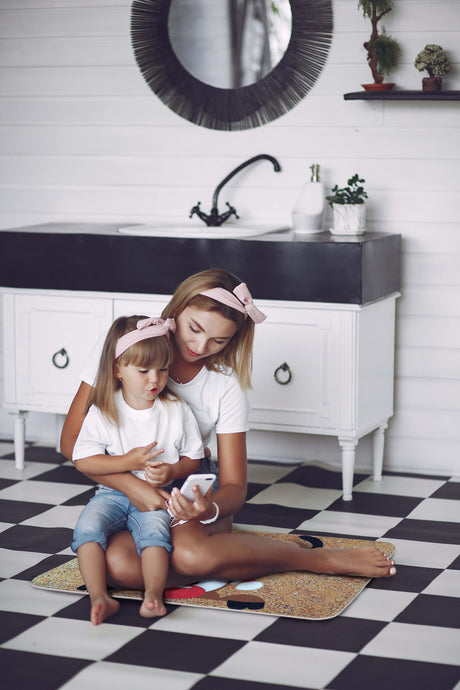 Weihnachts-Rentier-Badezimmerteppich