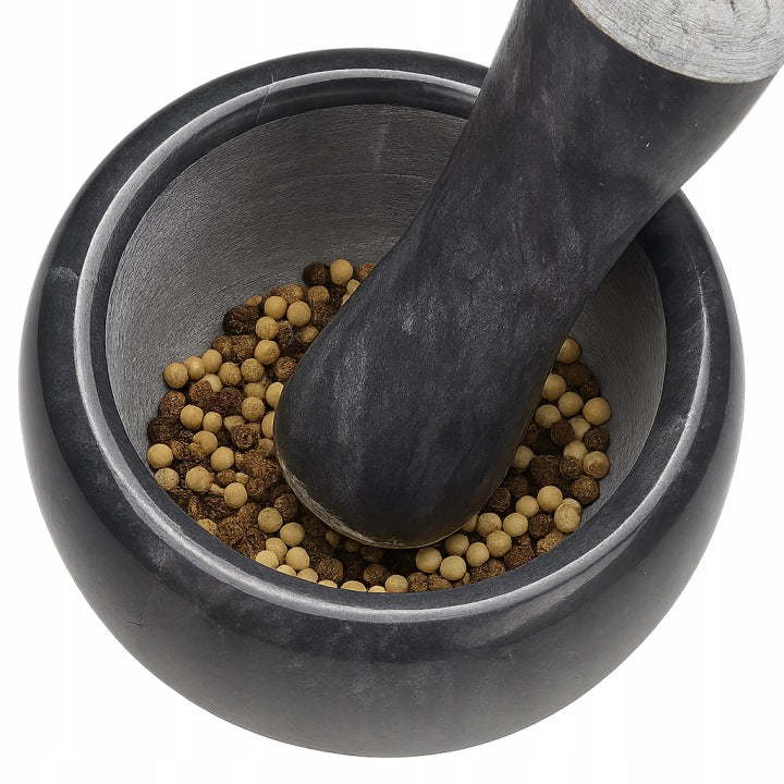 Mörser mit Stößel aus echtem Marmor