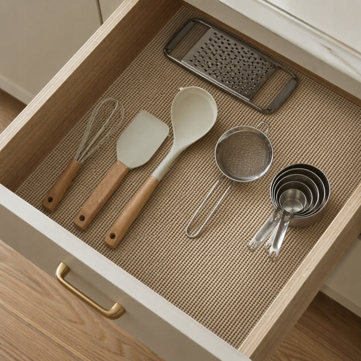 Antirutschmatte für Schubladen Beige