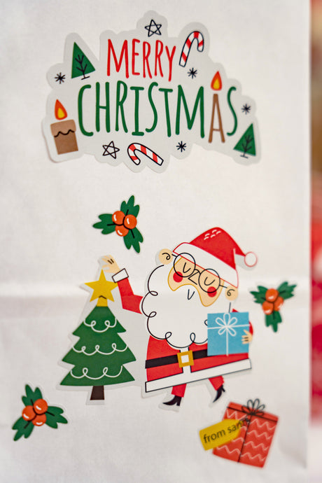 Weihnachtsdeko-Aufkleber 10er Set.