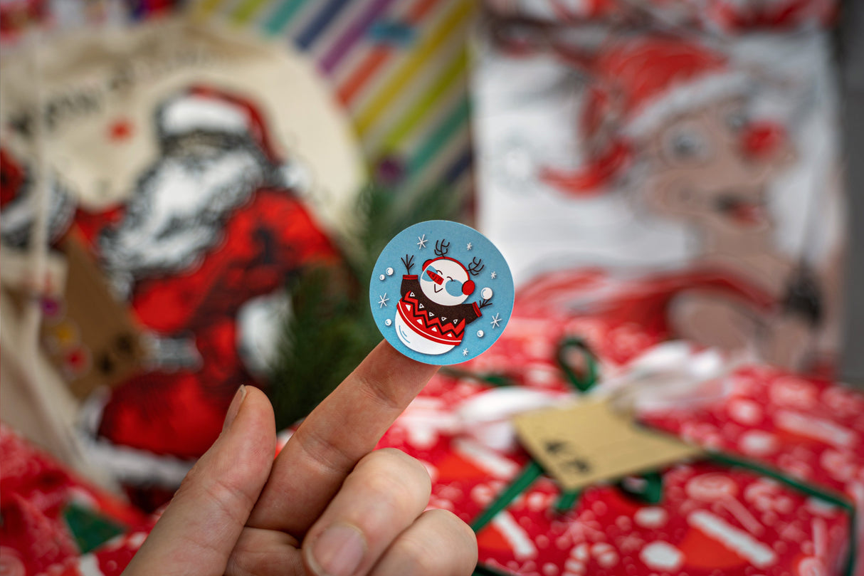 Weihnachtsdeko-Aufkleber 10er Set.