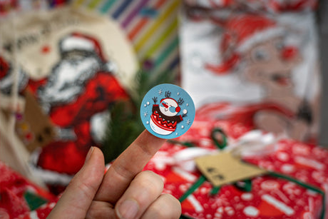 Weihnachtsdeko-Aufkleber 10er Set.